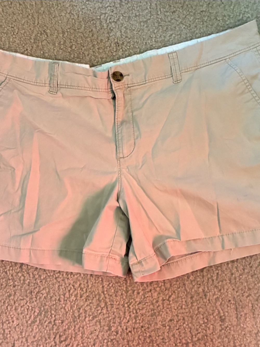 Old Navy Light Beige Cotton Bermuda Shorts